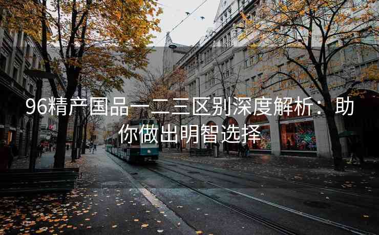 96精产国品一二三区别深度解析：助你做出明智选择